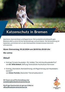 Einladung zur Veranstaltung Rund um Katzen